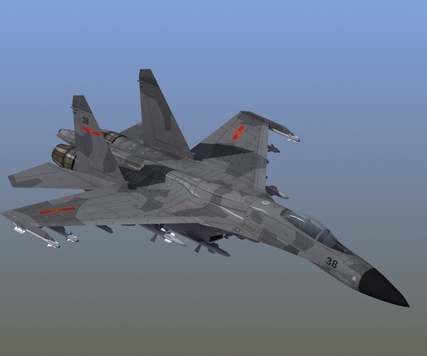 ArtStation - J11 Chinese Flanker L | Game Assets