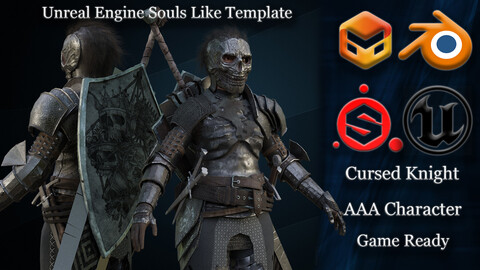 Unreal Engine 5 Souls Like Template + Rigged Character