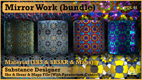 Persian Mirror work material (Bundle)- VOL 01 - Maps & SBS & SBsar