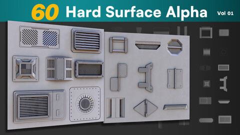 60 Hard-Surface Alpha - VOL 01