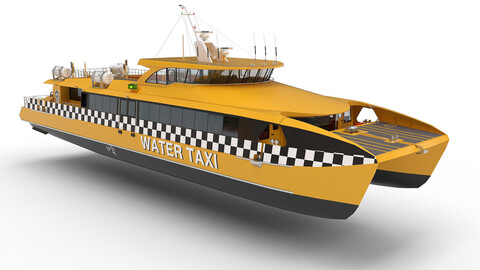 High speed taxi catamaran ferry