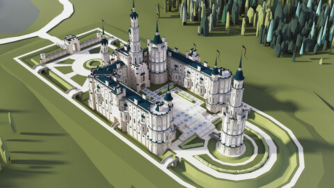 Castle Low-poly