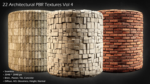 22 Architectural PBR Textures Vol 4