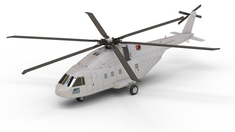 Helicopter Low-poly