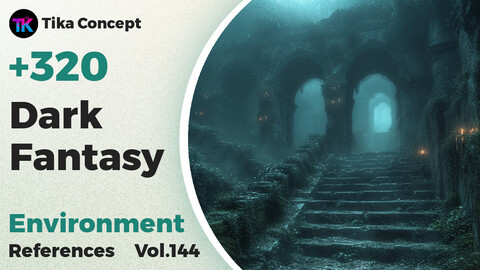 +320 Dark Fantasy Environment Concept(4k) | Vol_144