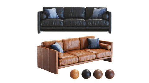 3D Model / Crate&Barrel Aviator Sofa