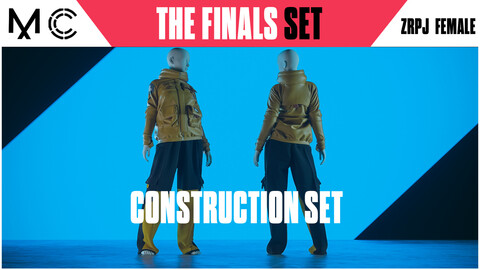 THE FINALS  Construction set | Female Clothes Outfit - Jacket/Pants - Marvelous/Clo3D