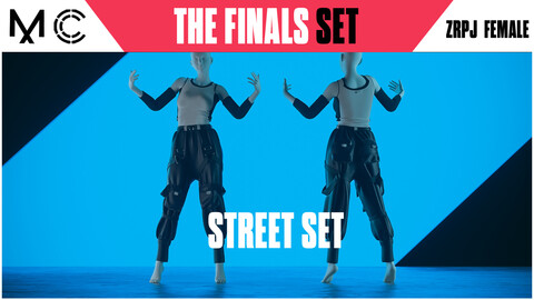 THE FINALS Street set | Female Clothes Outfit - Jacket/Pants - Marvelous/Clo3D