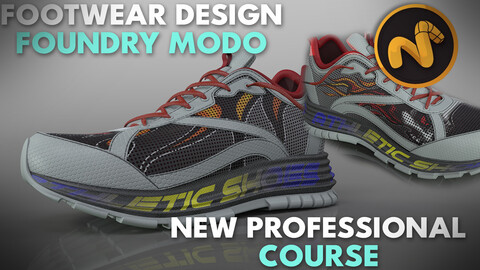 Footwear design in Foundry Modo Really from zero to hero! I can guarantee you, you've never seen such a complete course!!!