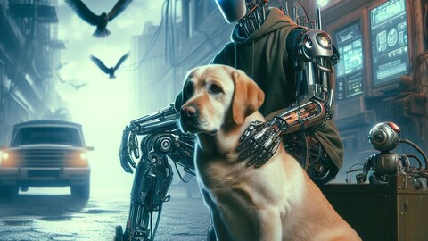 Dystopian labrador