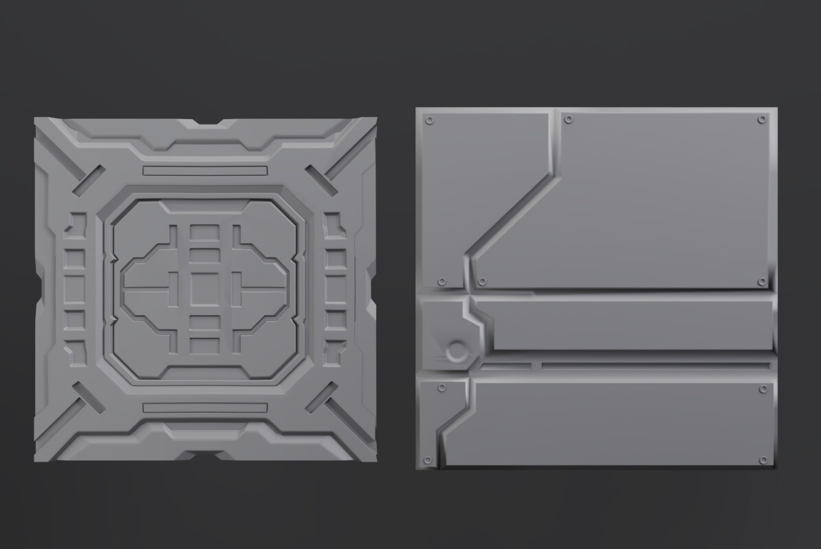 ArtStation - 12 high detail sifi panels volume 01 | Resources