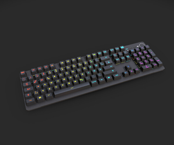 ArtStation - Gaming Keyboard - Cooler Master (CK352) | Game Assets