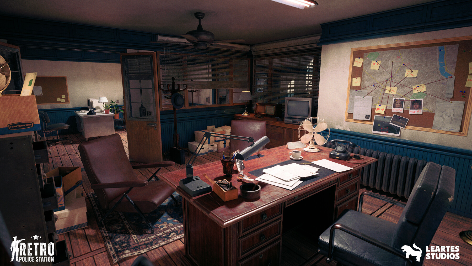 ArtStation - Retro Police Station Environment | Game Assets