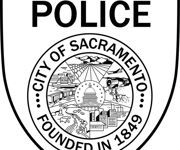 ArtStation - CITY OF SACRAMENTO POLICE PATCH VECTOR FILE Black white ...