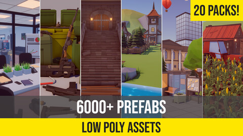 Low Poly Asset Bundle - 3D Pack for Unity and Unreal Engine