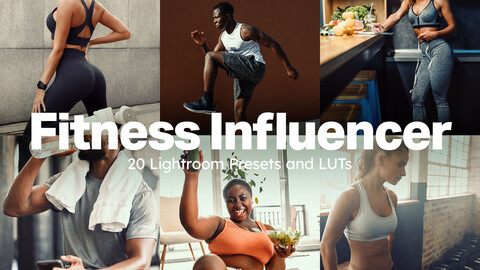 20 Fitness Influencer LUTs & Lightroom Presets