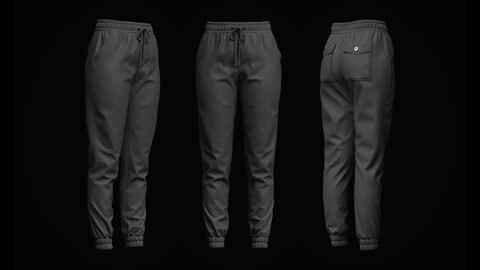 Womens Jogger 3d Model