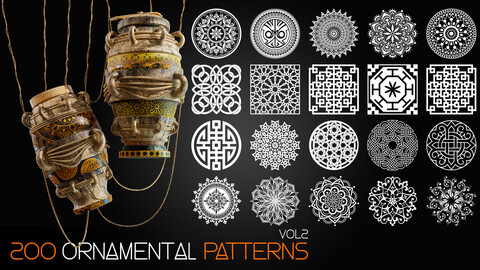 200 Ornamental Patterns - Vol-2