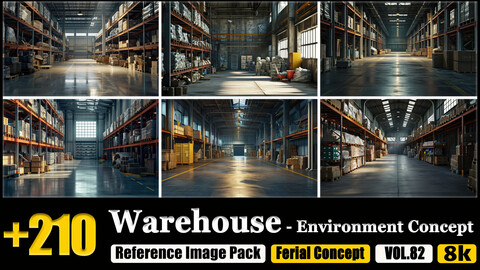 210 Warehouse Environment Concept Reference Image Pack v.82 |8K|