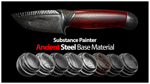 Substance Painter Base Material | Ancient Steel