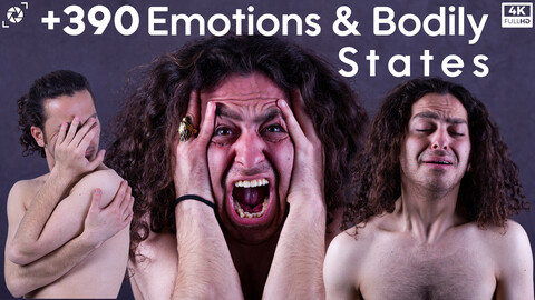 +390 Emotions & Bodily States References Pictures - Vol 01