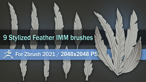Stylized Feather IMM brushes