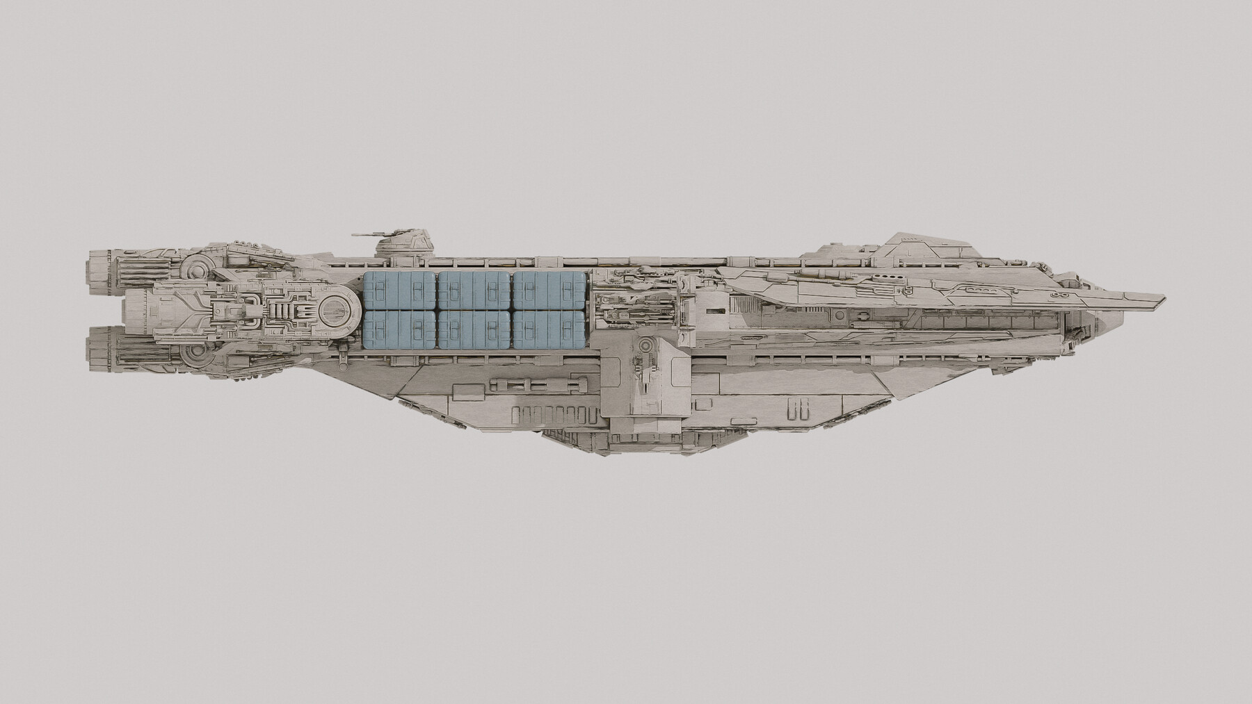 ArtStation - YT-370 Locust-class Corellian Heavy Freighter - Star Wars ...