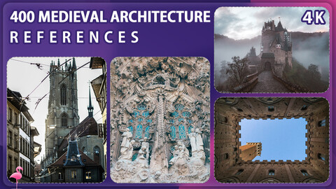 400 Medieval Architecture Reference Pack – Vol 2