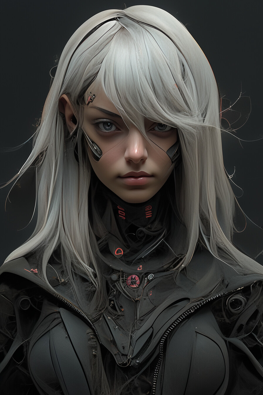 ArtStation - +330 Cyberpunk Woman Portrait(4k) | Artworks