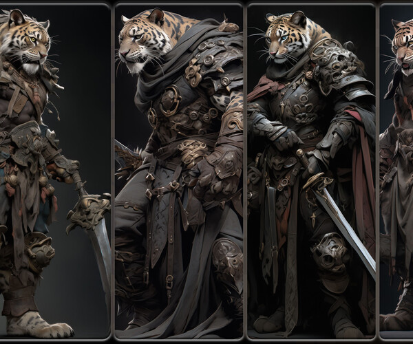 Artstation 200 Leopard Warriors Reference Pack 4k V20 Artworks