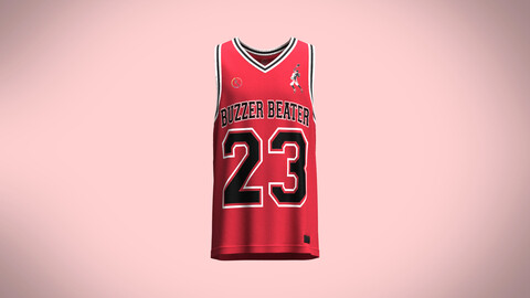 Mens Red Basketball Jersey