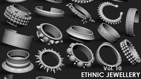Ethnic Jewellery Bangles IMM Brush Pack (21 in One) Vol. 10