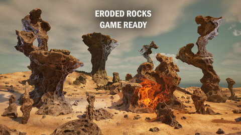 Eroded rocks