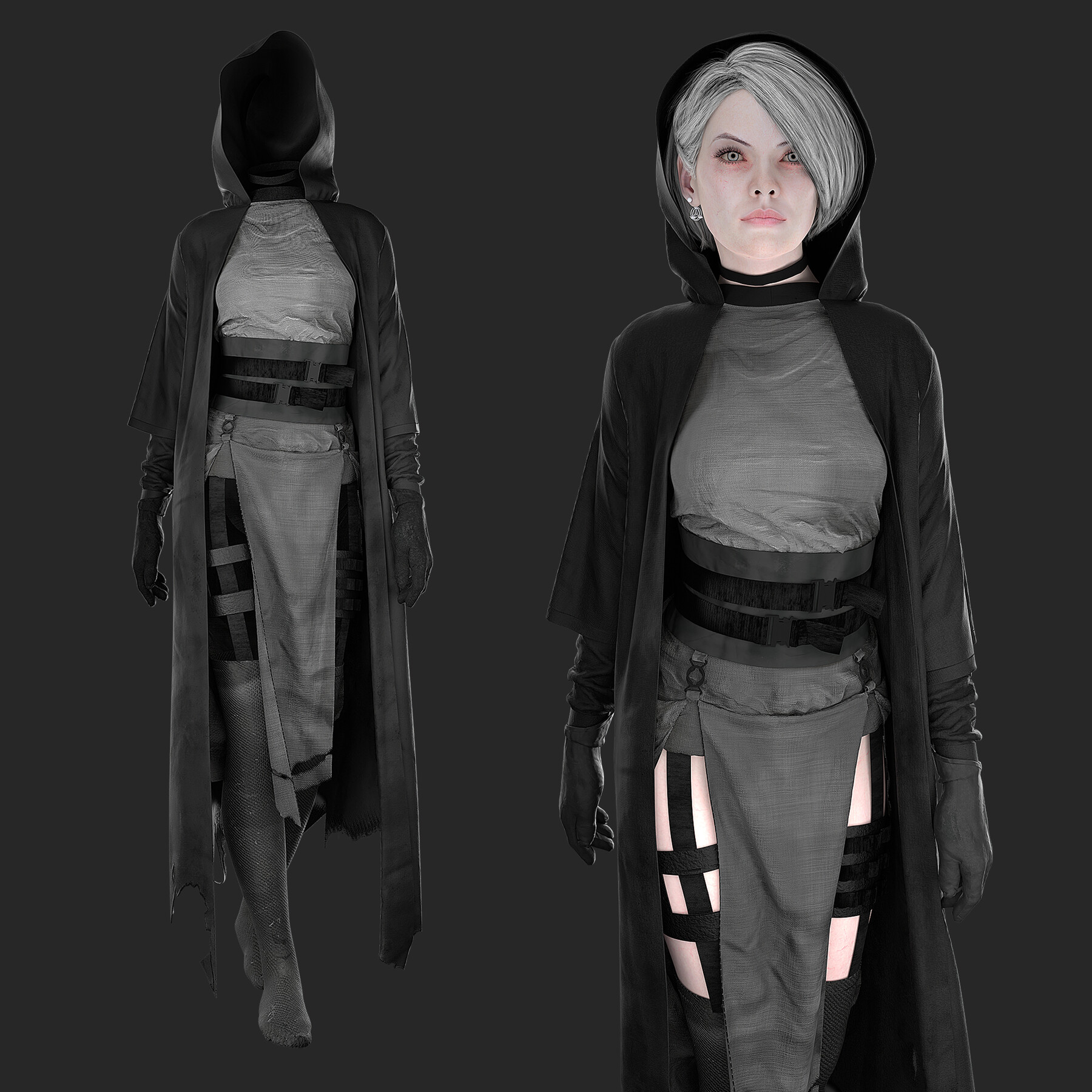 ArtStation - Fantasy women's outfit. Marvelous designer/Clo3D | Resources