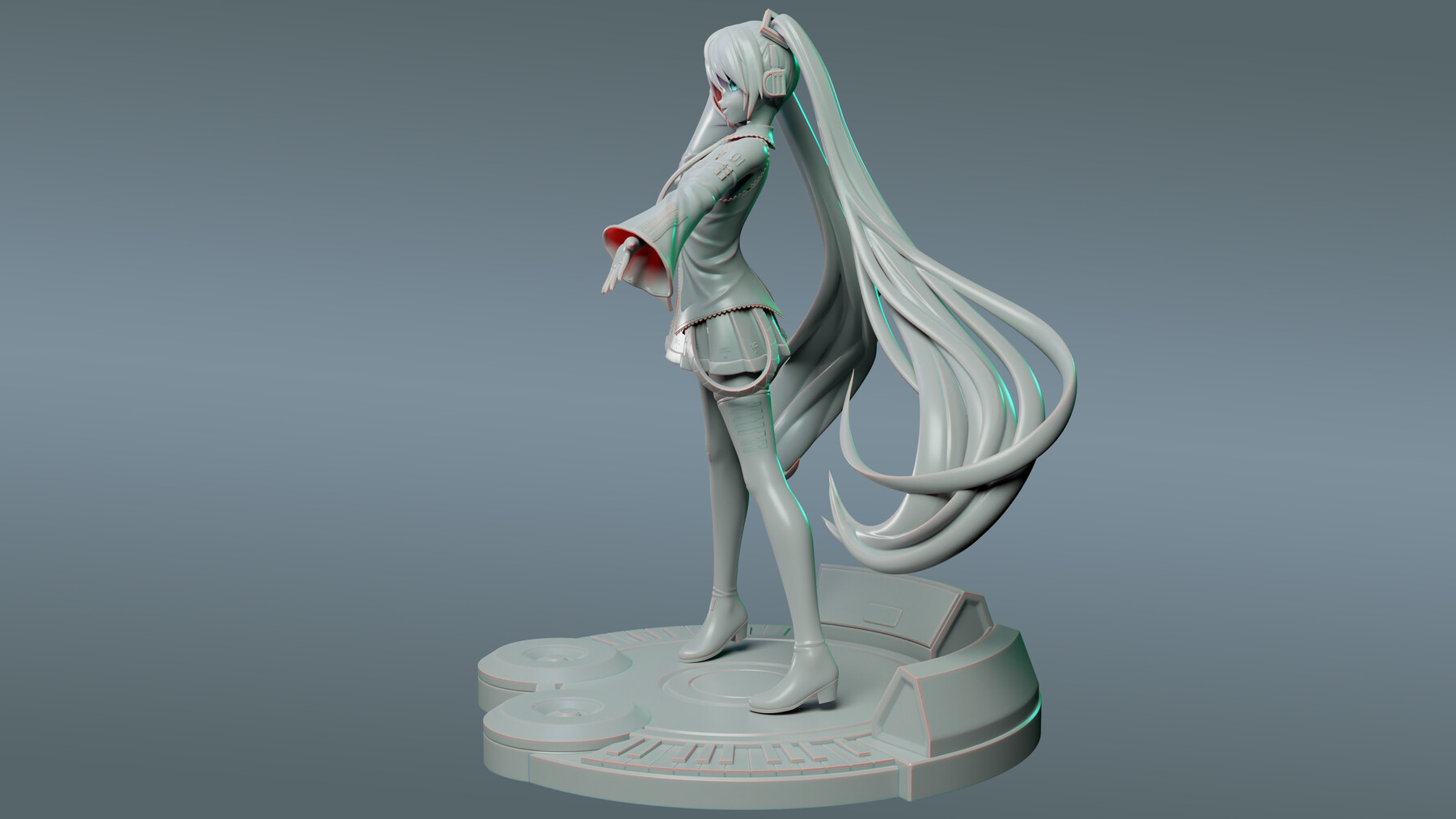 Hatsune Miku 3d Print Figure