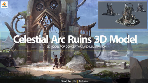 Celestial Arc Ruins - 3D Model