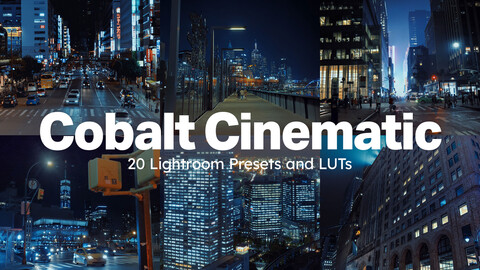20 Cobalt Cinematic LUTs & Lightroom Presets