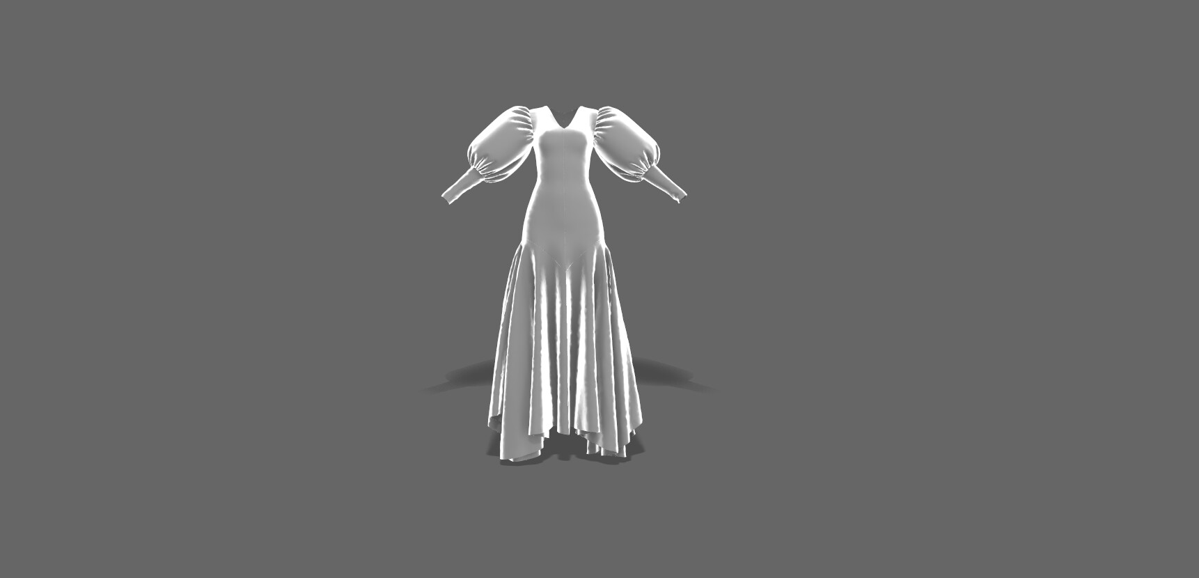 ArtStation - 3d velvet dress | Game Assets