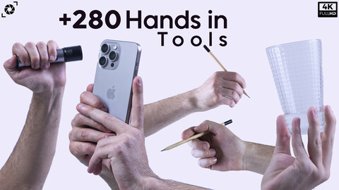 +280 Hands in Tools References Pictures - Vol 02