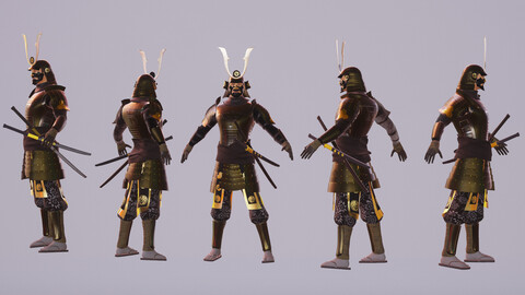3D Character Samurai