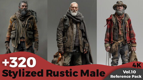 +320 Rustic Male Character Concept (4k)
