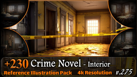 230 Crime Novel Environment - Interior Reference Pack | 4K | v.275