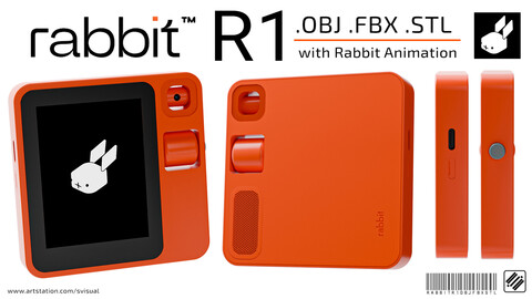 Rabbit R1 3D Model