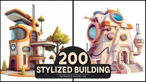 Stylized Building 4K Reference/Concept Images