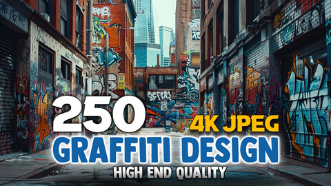 250 Graffiti Design (JPEG Files)-4K- High Quality
