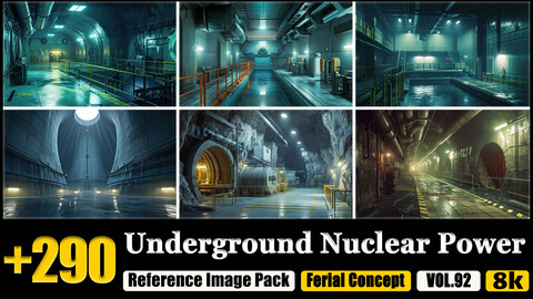 290 Underground Nuclear Power Environment Concept Reference Image Pack v.92 |8K|