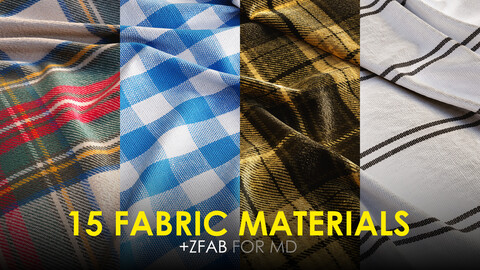 15 Fabric Materials with zfab