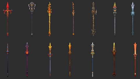 Fantasy 3D Spear Collection