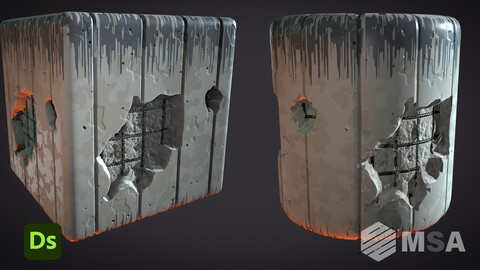 Stylized Broken Concrete