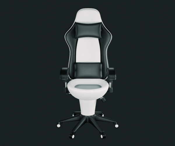 ArtStation - Gaming Chair Toilet Model Black Color | Resources